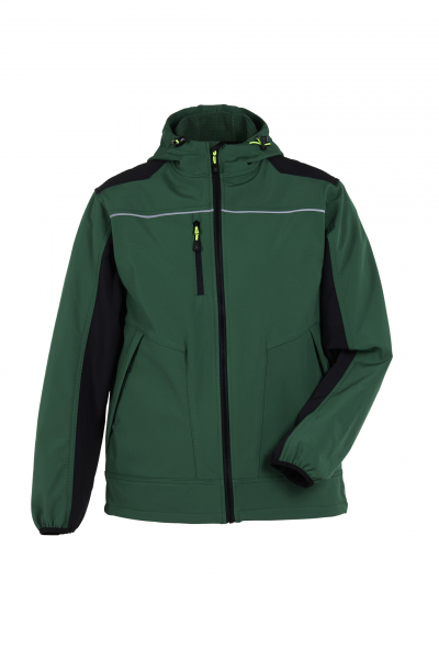 Planam-rECOline Softshelljacke grün/schwarz