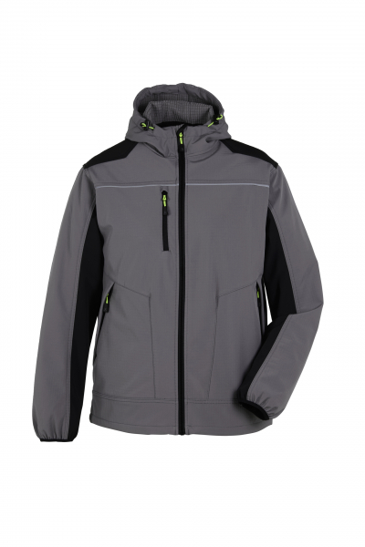 Planam-rECOline Softshelljacke zink/schwarz