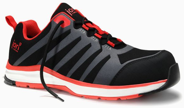 JORI-Sicherheitshalbschuhe, jo_RAPID black-red Low ESD S3, schwarz/rot