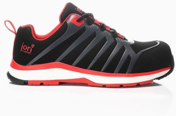 JORI-Sicherheitshalbschuhe, jo_RAPID black-red Low ESD S3, schwarz/rot