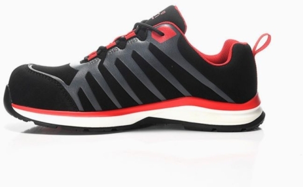 JORI-Sicherheitshalbschuhe, jo_RAPID black-red Low ESD S3, schwarz/rot