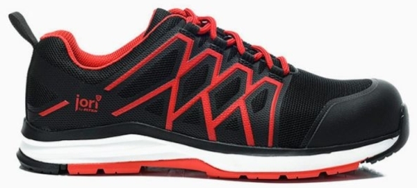 JORI-Sicherheitshalbschuhe, jo_SWIFT black-red Low ESD S1P, schwarz/rot