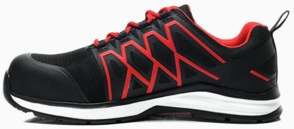 JORI-Sicherheitshalbschuhe, jo_SWIFT black-red Low ESD S1P, schwarz/rot