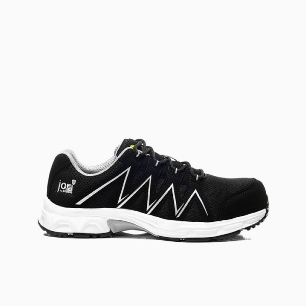 JORI-Sicherheitshalbschuhe, jo_SPEEDY black-silver Low ESD S1P, schwarz/silber