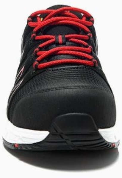 JORI-Sicherheitshalbschuhe, jo_SPEEDY black-red Low ESD S1P, schwarz/rot