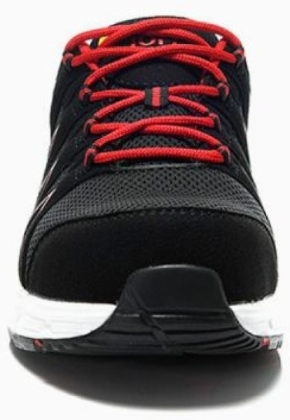 JORI-Sicherheitshalbschuhe, jo_SPEEDY black-red Low ESD S3, schwarz/rot