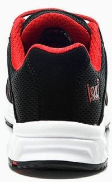 JORI-Sicherheitshalbschuhe, jo_SPEEDY black-red Low ESD S3, schwarz/rot