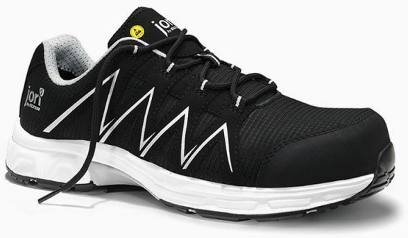 JORI-Sicherheitshalbschuhe, jo_SPEEDY black-silver Low ESD S3, schwarz/silber