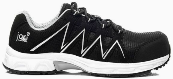 JORI-Sicherheitshalbschuhe, jo_SPEEDY black-silver Low ESD S3, schwarz/silber