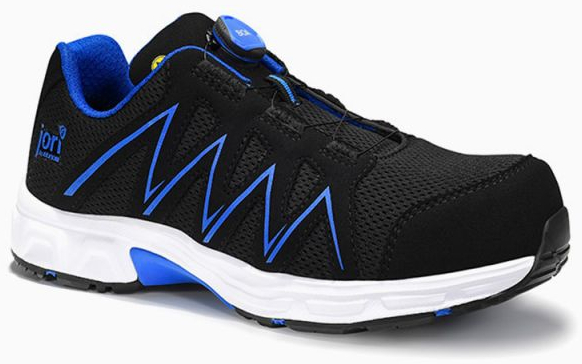 JORI-Sicherheitshalbschuhe, jo_SPEEDY BOA black-blue Low ESD S1P, schwarz/blau