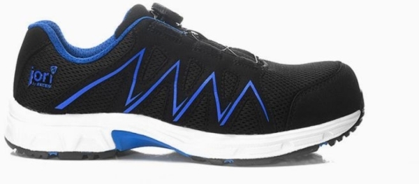 JORI-Sicherheitshalbschuhe, jo_SPEEDY BOA black-blue Low ESD S1P, schwarz/blau