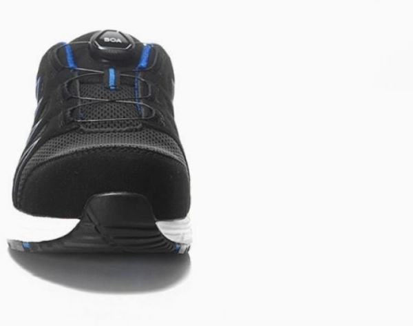 JORI-Sicherheitshalbschuhe, jo_SPEEDY BOA black-blue Low ESD S1P, schwarz/blau