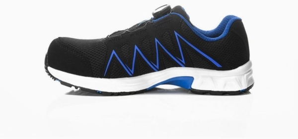 JORI-Sicherheitshalbschuhe, jo_SPEEDY BOA black-blue Low ESD S1P, schwarz/blau