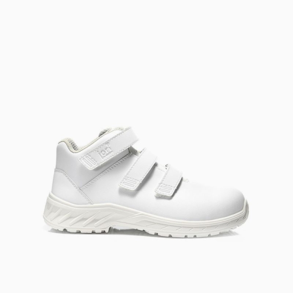 JORI-Sicherheitsschnürstiefel, jo_CLEAN Strap white Mid ESD S3, weiß