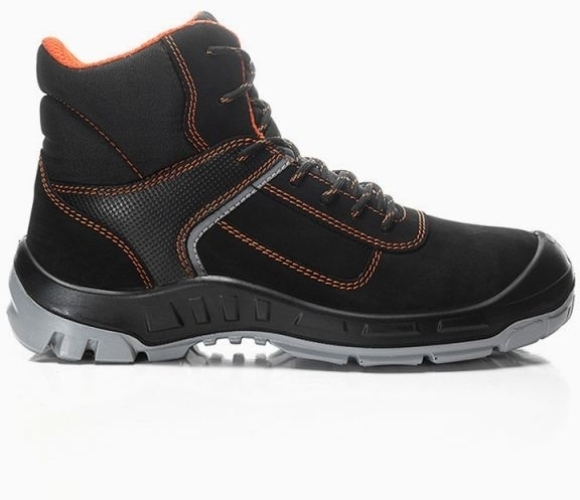 JORI-Sicherheitsschnürstiefel, jo_COLOUR orange Mid S3, schwarz/orange