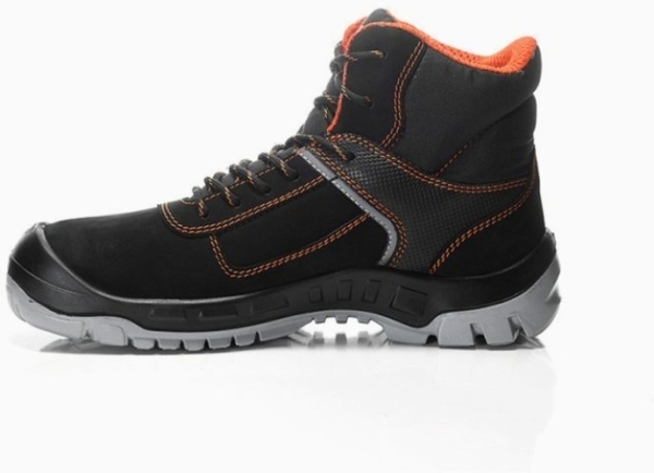 JORI-Sicherheitsschnürstiefel, jo_COLOUR orange Mid S3, schwarz/orange
