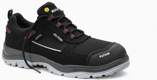 ELTEN-Footwear, S3-ERGO-ACTIVE-Arbeits-Berufs-Sicherheits-Schuhe, Halbschuhe, MATTHEW Pro GTX Low , ESD, Fußtyp 3, schwarz