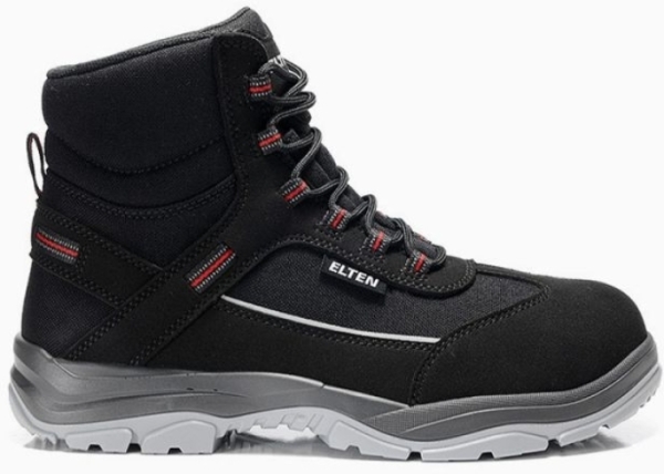 ELTEN-Footwear, S3-ERGO-ACTIVE-Arbeits-Berufs-Sicherheits-Schuhe, Hochschuhe, MATTHEW Mid, ESD, Fußtyp 3, schwarz