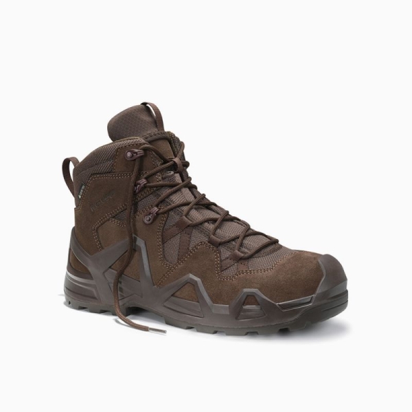 ELTEN Sicherheitsschnürstiefel, ZEPHYR Work GTX® brown Mid ESD S3S WR