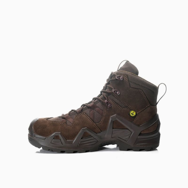 ELTEN Sicherheitsschnürstiefel, ZEPHYR Work GTX® brown Mid ESD S3S WR