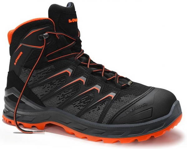 ELTEN-Footwear, S3-Arbeits-Berufs-Sicherheits-Schuhe, Schnürstiefel, LARROX Work GTX black Mid, CI, schwarz