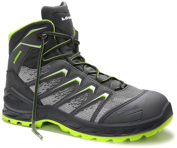ELTEN-Footwear, S3-Arbeits-Berufs-Sicherheits-Schuhe, Schnürstiefel, LARROX Work GTX grex Mid, CI, grau