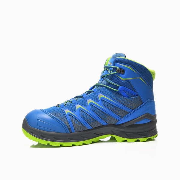 ELTEN-Footwear, S3-Arbeits-Berufs-Sicherheits-Schuhe, Schnürstiefel, LARROX Work GTX blue Mid, CI, blau