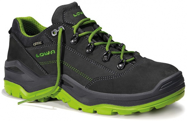 ELTEN-Footwear, S3-Arbeits-Berufs-Sicherheits-Schuhe, Halbschuhe, RENEGADE Work GTX green Lo, CI, schwarz/grün