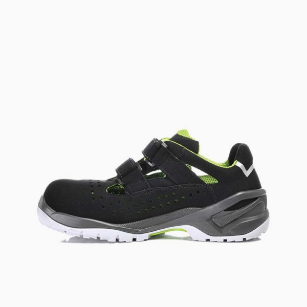 ELTEN-Footwear, S1P-Arbeits-Berufs-Sicherheits-Schuhe, Halbschuhe, IMPULSE GREEN EASY ESD, schwarz