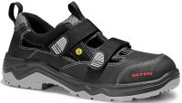 ELTEN-Footwear, S1P-Arbeits-Berufs-Sicherheits-Sandalen, mit Klettverschluss, LASLO ESD, schwarz