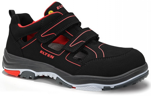ELTEN-Footwear, S1P-ERGO-ACTIVE-Arbeits-Berufs-Sicherheits-Sandalen, ANTHONY Easy, ESD, Fußtyp 2, rot
