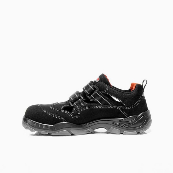 ELTEN-Footwear, S1-Arbeits-Berufs-Sicherheits-Sandalen, mit Klettverschluss, SCOTT ESD, schwarz