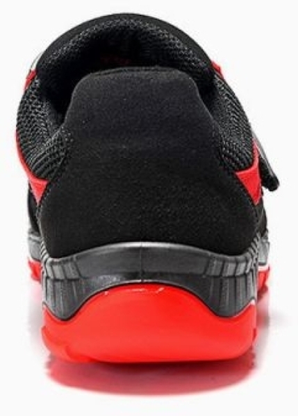 ELTEN-Footwear, S1P-Arbeits-Berufs-Sicherheits-Sandalen, LONNY red Easy, schwarz/rot