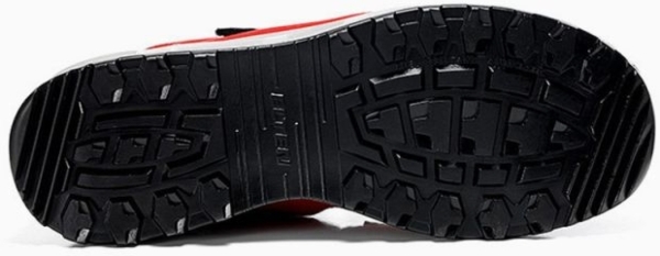 ELTEN-Footwear, S1-WELLMAXX-Arbeits-Berufs-Sicherheits-Sandalen, TRAVIS Esay, ESD, grau-rot