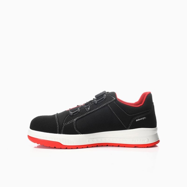 ELTEN Sicherheitshalbschuh, ISAAK XXST BOA® black-red Low ESD S2