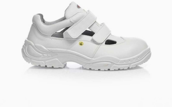 ELTEN-Footwear, S1-Arbeits-Berufs-Sicherheits-Sandalen, WHITE EASY LOW ESD, weiß