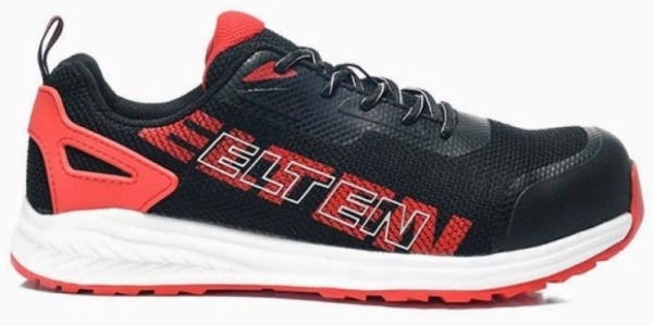 ELTEN-S1P, Sicherheitshalbschuhe, BATIS, black-red Low ESD, schwarz/rot