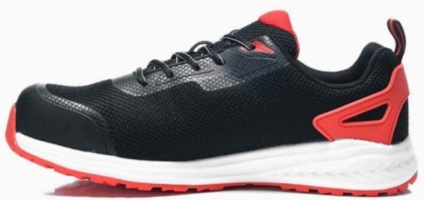 ELTEN-S1P, Sicherheitshalbschuhe, BATIS, black-red Low ESD, schwarz/rot