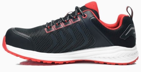 ELTEN-S1P, Sicherheitshalbschuhe, LIVAS, black-red Low ESD, schwarz/rot