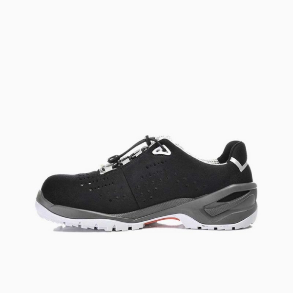 ELTEN-Footwear, S1-Arbeits-Berufs-Sicherheits-Schuhe, Halbschuhe, IMPULSE GREY LOW, ESD, schwarz/grau