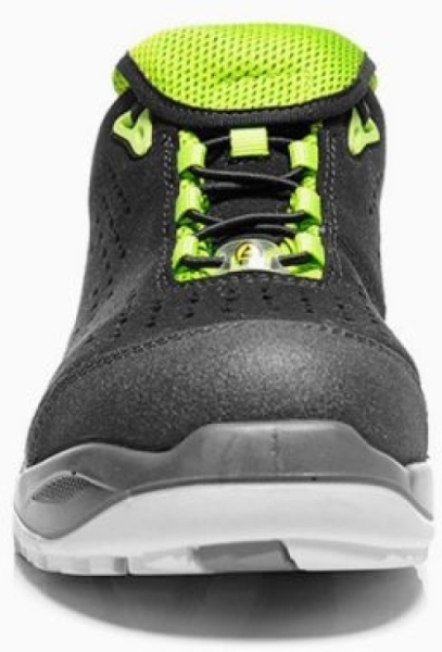 ELTEN-Footwear, S1P-Arbeits-Berufs-Sicherheits-Schuhe, Halbschuhe, IMPULSE GREEN LOW ESD, schwarz