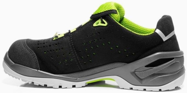 ELTEN-Footwear, S1P-Arbeits-Berufs-Sicherheits-Schuhe, Halbschuhe, IMPULSE GREEN LOW ESD, schwarz