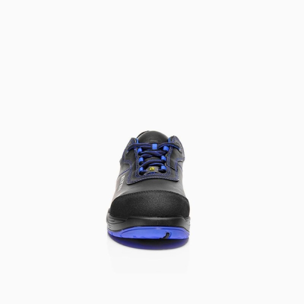 ELTEN-Footwear, S3-Arbeits-Berufs-Sicherheits-Schuhe, Halbschuhe, REACTION blue Low, ESD, schwarz/blau
