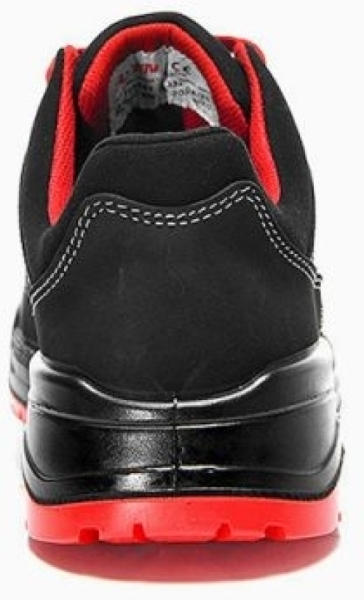 ELTEN-Footwear, S3-Arbeits-Berufs-Sicherheits-Schuhe, Halbschuhe, Maverick Black-Red Low, Esd, schwarz/rot