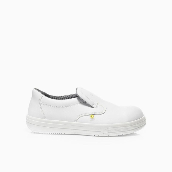 ELTEN-Footwear, S2-Arbeits-Berufs-Sicherheits-Slipper, PURE, Low, ESD, weiß