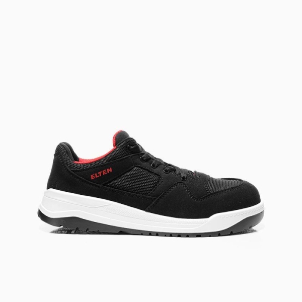 ELTEN-Footwear, S1P-Arbeits-Berufs-Sicherheits-Schuhe, Halbschuhe, LAKERS black Low ESD, schwarz