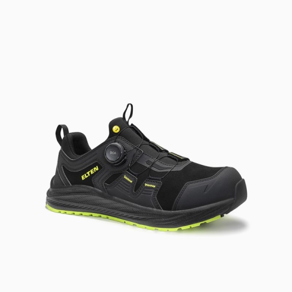 ELTEN Sicherheitshalbschuh, IVAR XXNF BOA® black-lime Low ESD S3S