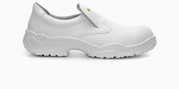 ELTEN-Footwear, S2-Arbeits-Berufs-Sicherheits-Schuhe, Slipper, WHITE SLIPPER LOW ESD, weiß