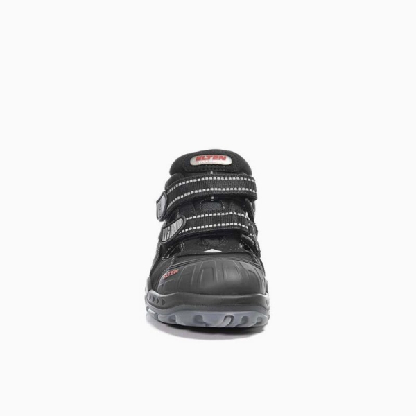 ELTEN-Footwear, S1P-Arbeits-Berufs-Sicherheits-Sandalen, SCOTT PRO ESD, mit Überkappe, schwarz