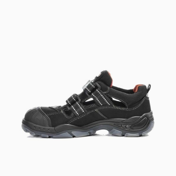 ELTEN-Footwear, S1P-Arbeits-Berufs-Sicherheits-Sandalen, SCOTT PRO ESD, mit Überkappe, schwarz